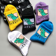Load image into Gallery viewer, new fashion Harajuku women girls Hip Hop long socks cute Animal dinosaur socks for  ladies  funny japan  cartoon socks