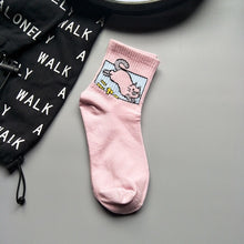 Load image into Gallery viewer, new fashion Harajuku women girls Hip Hop long socks cute Animal dinosaur socks for  ladies  funny japan  cartoon socks
