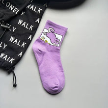 Load image into Gallery viewer, new fashion Harajuku women girls Hip Hop long socks cute Animal dinosaur socks for  ladies  funny japan  cartoon socks