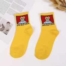 Load image into Gallery viewer, new fashion Harajuku women girls Hip Hop long socks cute Animal dinosaur socks for  ladies  funny japan  cartoon socks