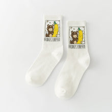 Load image into Gallery viewer, Cute Cartoon Fruit Print Avocado Banana Cherry Peach Girls Kawaii Socks meias Korean Harajuku Embroidery Pile Heap Funny Socks