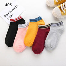 Load image into Gallery viewer, 5Pairs New Arrivl Women Socks funny Fruits Cute Happy Art  Silicone Slip Invisible Sock 35-40