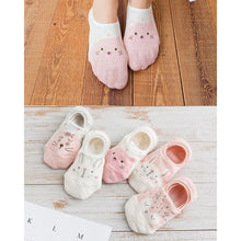 Load image into Gallery viewer, 5Pairs New Arrivl Women Socks funny Fruits Cute Happy Art  Silicone Slip Invisible Sock 35-40