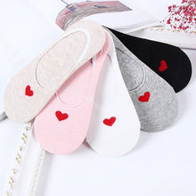 Load image into Gallery viewer, 5Pairs New Arrivl Women Socks funny Fruits Cute Happy Art  Silicone Slip Invisible Sock 35-40