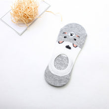 Load image into Gallery viewer, 5 Pairs Summer Cartoon Cotton Thin Women Creative Casual Cotton Funny Animals Happy Sock For Female Cute Kawayi Girls Boat Socks