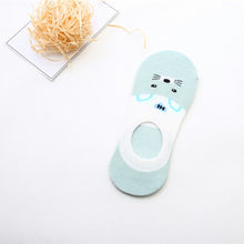 Load image into Gallery viewer, 5 Pairs Summer Cartoon Cotton Thin Women Creative Casual Cotton Funny Animals Happy Sock For Female Cute Kawayi Girls Boat Socks
