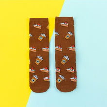 Load image into Gallery viewer, Hot Sales Funny Socks Women Casual Cartoon Fruit Banana Avocado Lemon Egg Cookie Donuts Happy Japanese Harajuku Skateboard Socks