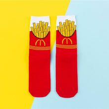Load image into Gallery viewer, Hot Sales Funny Socks Women Casual Cartoon Fruit Banana Avocado Lemon Egg Cookie Donuts Happy Japanese Harajuku Skateboard Socks