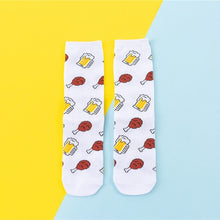Load image into Gallery viewer, Hot Sales Funny Socks Women Casual Cartoon Fruit Banana Avocado Lemon Egg Cookie Donuts Happy Japanese Harajuku Skateboard Socks