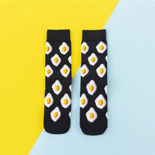 Load image into Gallery viewer, Hot Sales Funny Socks Women Casual Cartoon Fruit Banana Avocado Lemon Egg Cookie Donuts Happy Japanese Harajuku Skateboard Socks