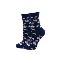 Load image into Gallery viewer, YEADU Women's Socks Japanese Cotton Colorful Cartoon Cute Funny Happy kawaii Skull Alien Avocado Socks for Girl Christmas Gift