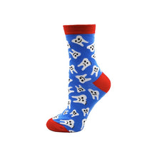 Load image into Gallery viewer, YEADU Women's Socks Japanese Cotton Colorful Cartoon Cute Funny Happy kawaii Skull Alien Avocado Socks for Girl Christmas Gift