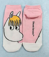 Load image into Gallery viewer, Moomin Valley Cartoon Cute Cosplay ukraine Socks Fashion Classic Funny Medias Cortas De Mujer White Pink Short Cut Socks 1pair