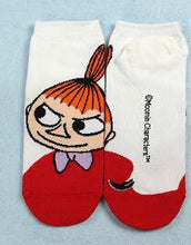 Load image into Gallery viewer, Moomin Valley Cartoon Cute Cosplay ukraine Socks Fashion Classic Funny Medias Cortas De Mujer White Pink Short Cut Socks 1pair