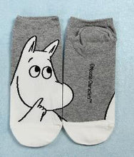 Load image into Gallery viewer, Moomin Valley Cartoon Cute Cosplay ukraine Socks Fashion Classic Funny Medias Cortas De Mujer White Pink Short Cut Socks 1pair
