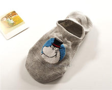 Load image into Gallery viewer, Moomin Valley Cartoon Cute Cosplay ukraine Socks Fashion Classic Funny Medias Cortas De Mujer White Pink Short Cut Socks 1pair