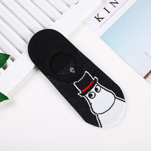 Load image into Gallery viewer, Moomin Valley Cartoon Cute Cosplay ukraine Socks Fashion Classic Funny Medias Cortas De Mujer White Pink Short Cut Socks 1pair